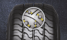 A long-wearing tyre